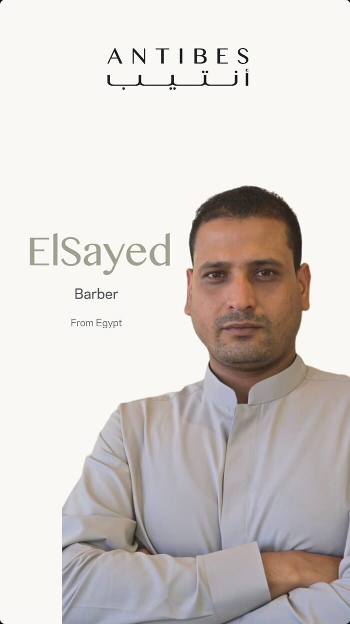 ElSayed, Barber at Antibes